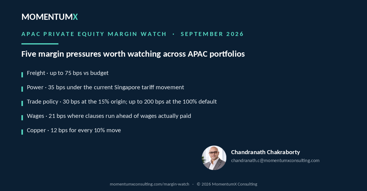 APAC Private Equity Margin Watch — five margin pressures worth watching